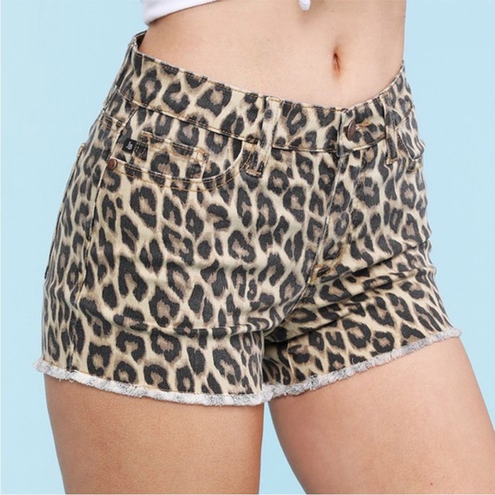 Judy Blue Leopard Print Women's Shorts